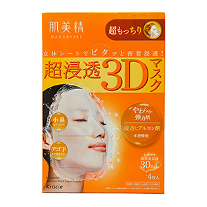KRACIE 초침투 3D 마스크팩 쫀쫀한 타입 4매입