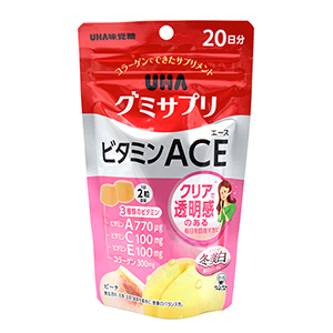 UHA 구미 비타민ACE 복숭아맛 40알 (20일분)