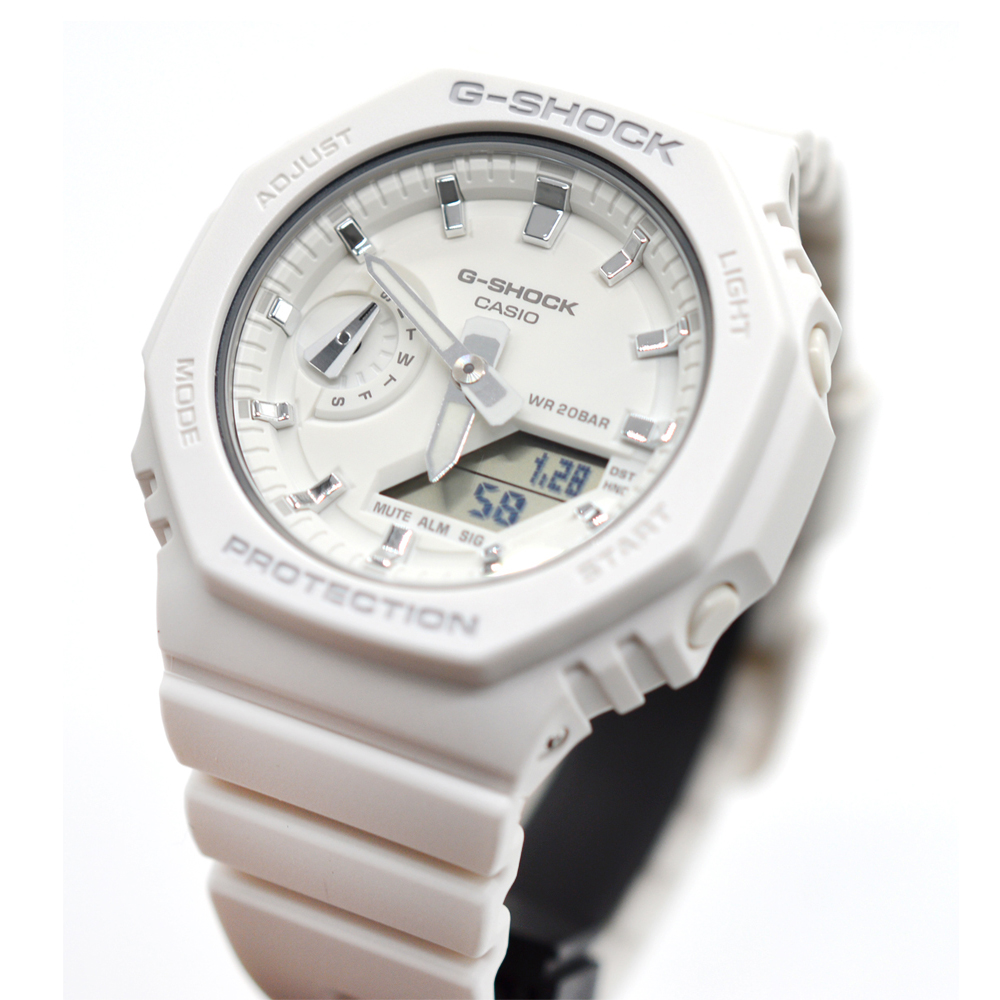 CASIO G-SHOCK GA 2100 다운 사이징 모델 GMA-S2100-7AJF 스포츠 메탈 화이트
