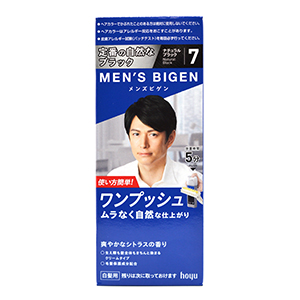 비겐 멘즈 원 터치 염색약 내추럴 블랙 7번 40g(새치용)