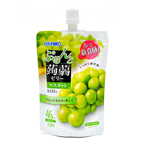(유통기한 2025년 9월 30일까지) 오리히로 곤약젤리 스탠딩 청포도맛 130g
