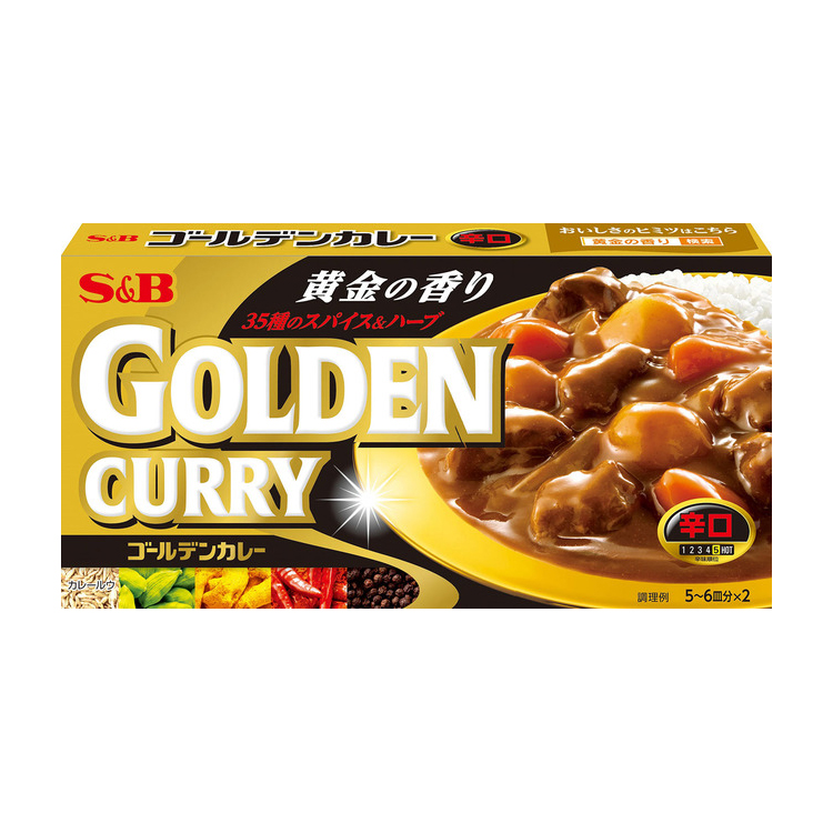  (유통기한 2026년 2월 28일까지) S＆B 에스비 골든카레 매운맛 198g