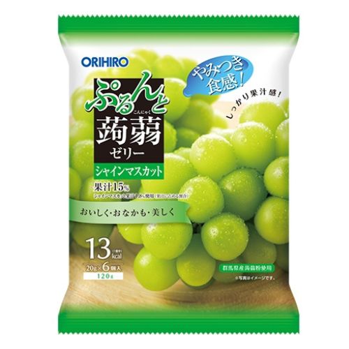 오리히로 곤약젤리 파우치 청포도맛 6개입