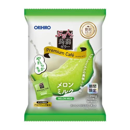 ★계절 한정★ 오리히로 곤약젤리 프리미엄 카페  메론 밀크맛 10개입