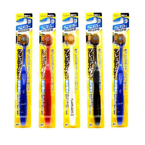 【5개 세트】에비스 프리미엄 케어 칫솔 7열 레귤러 보통솔 1개 (색상랜덤발송) (1개당 3,256원)