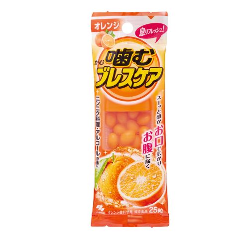 코바야시제약 입냄새 케어 씹는 캡슐 타입 오렌지 25정