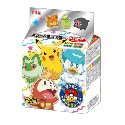 마루미야 포켓몬 후리가케 미니팩 20봉입 (포켓몬 반짝이 스티커 1매입)