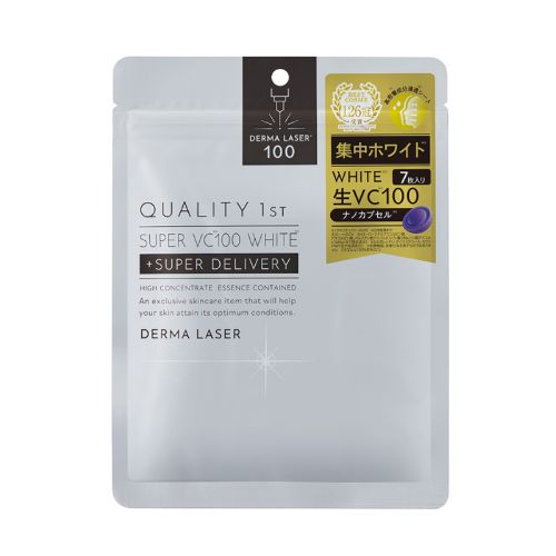 퀄리티퍼스트 더마 레이저 슈퍼VC100 화이트 마스크(미백케어) 7매입