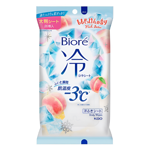 비오레 냉시트 복숭아 비누향 20매
